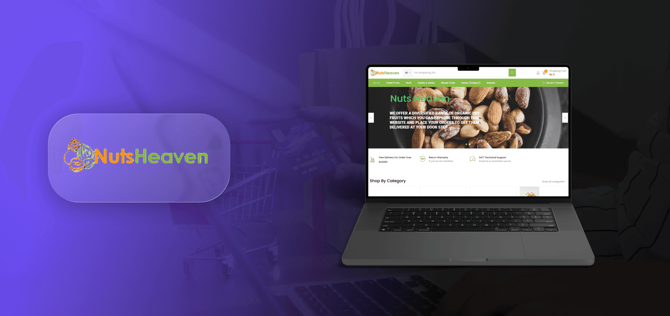 Nuts Heaven – E-Commerce Website for Dry Fruits & Nuts