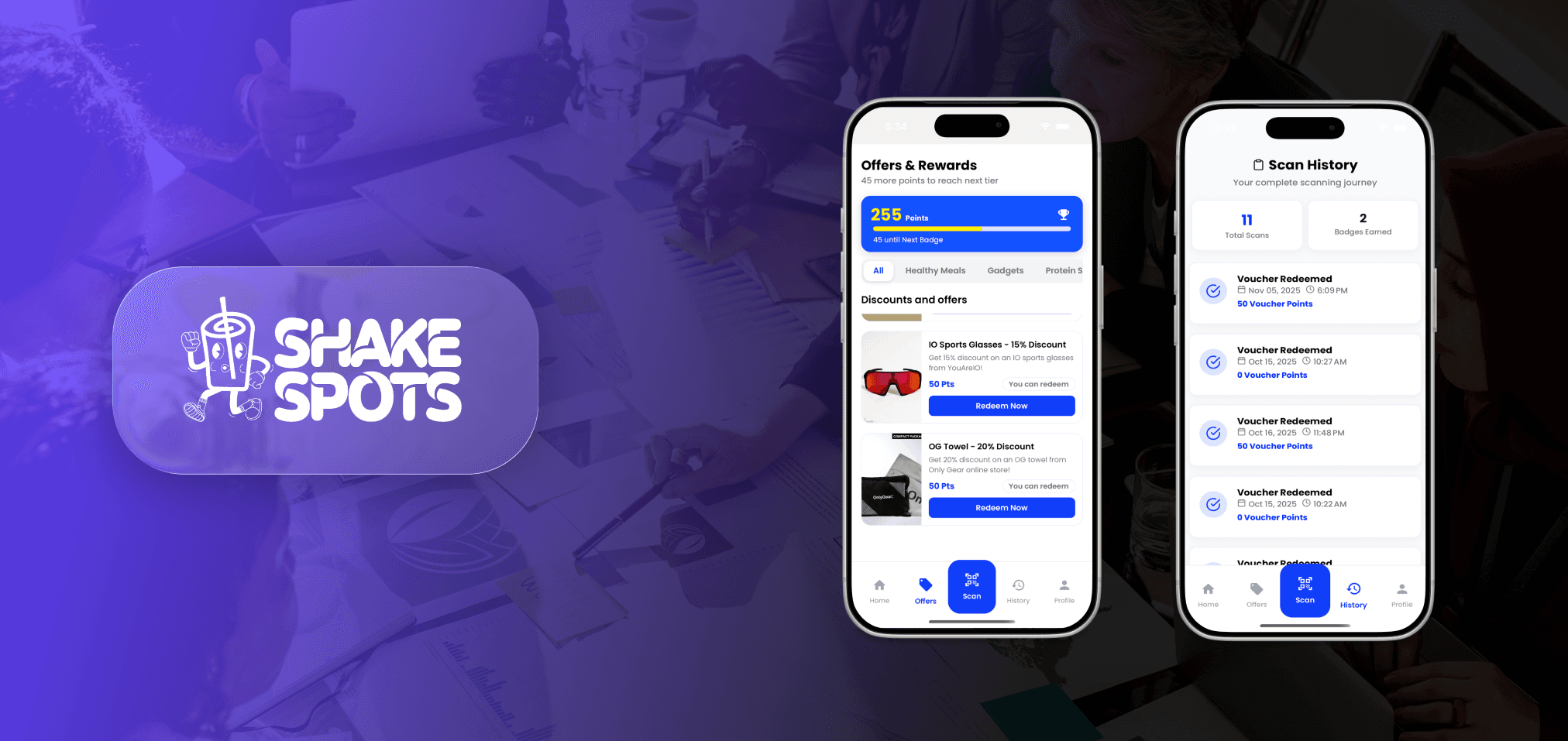 Shakespots – React Native Loyalty & Rewards App